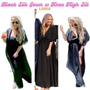 Black Silk Gown